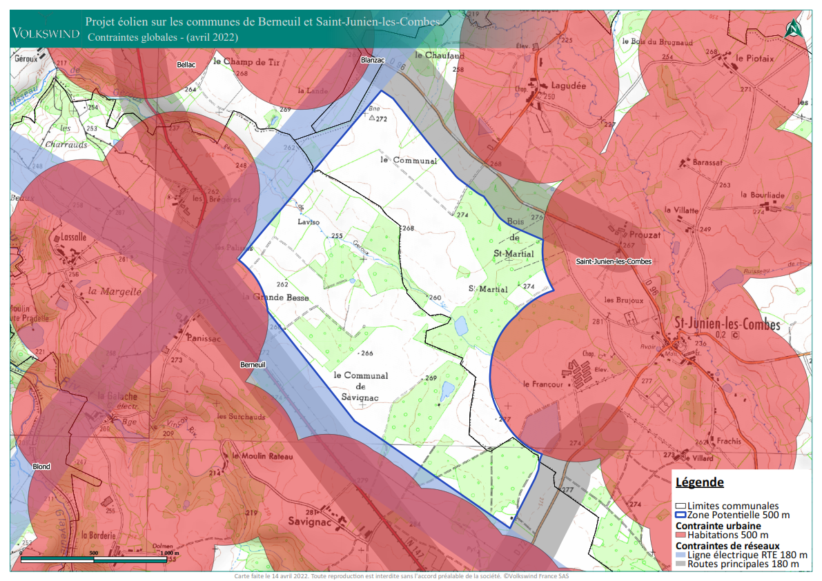 carte des contraintes